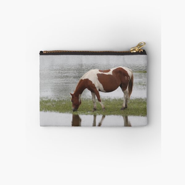 Item preview, Chincoteague Pony grazing in marsh designed and sold by WhiteCatPhoto.