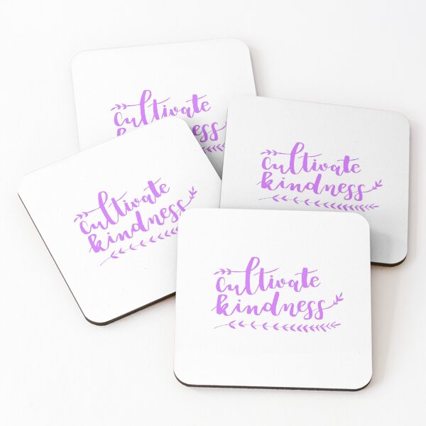 Item preview, Cultivate Kindness Positive Quote Light Purple designed and sold by faithful-ink.