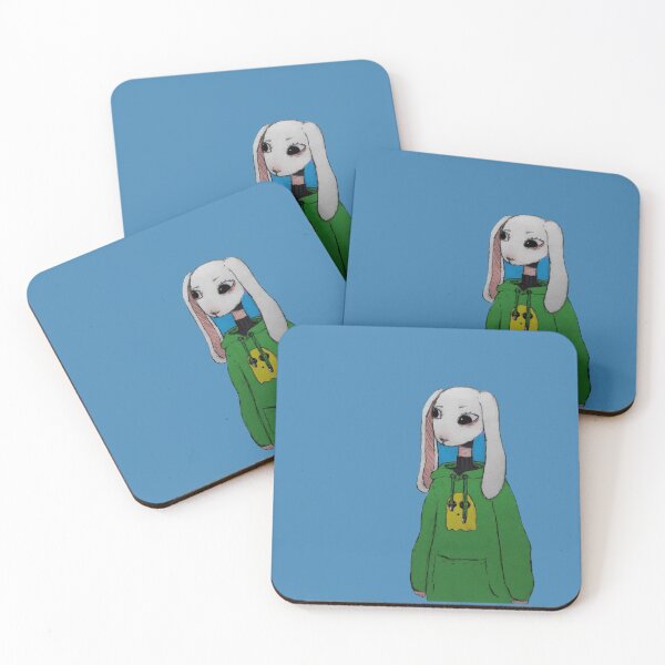 Item preview, White cartoon rabbit  designed and sold by swampmaster.