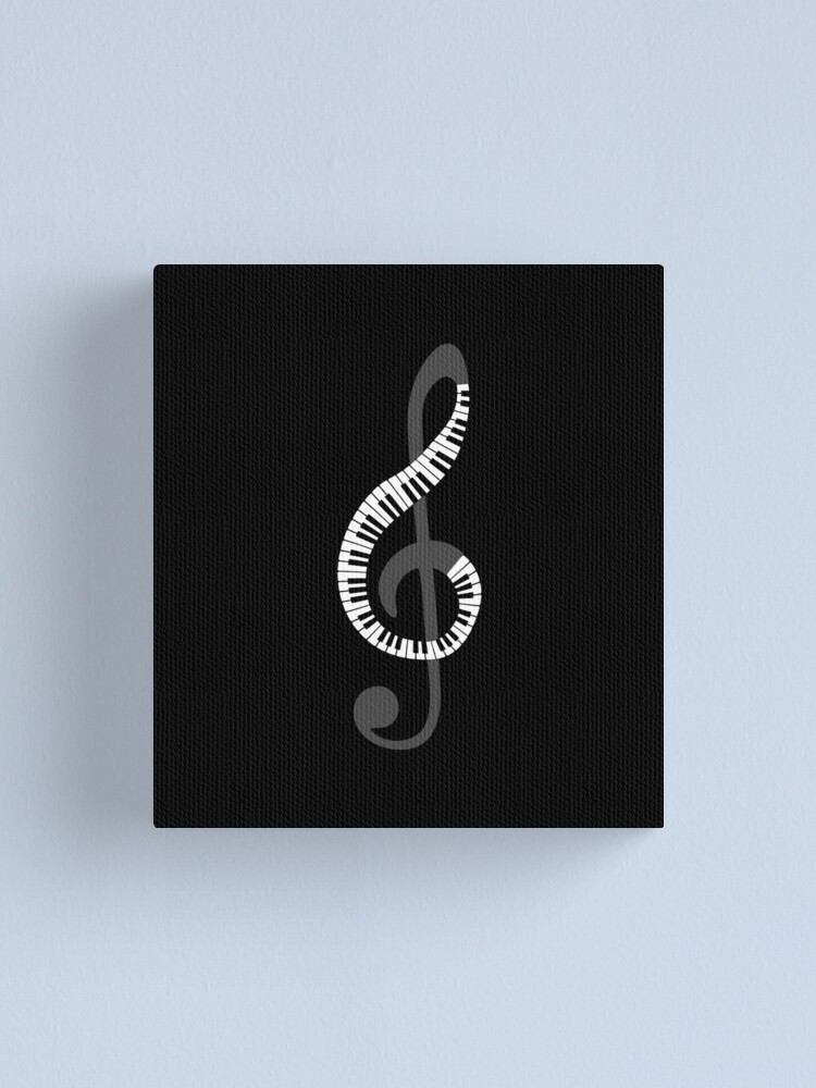 Treble Clef Piano Canvas Print For Sale By Bedesigner Redbubble