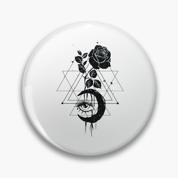 Item preview, Black rose geometry geometric design designed and sold by Dsigns.