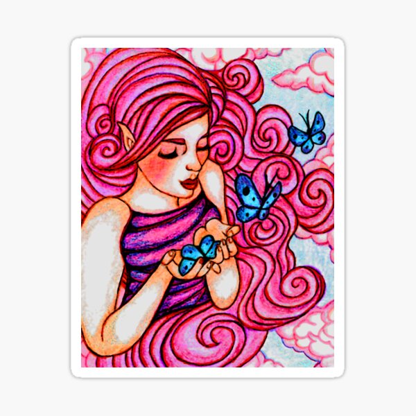 Butterfly Dreaming Sticker