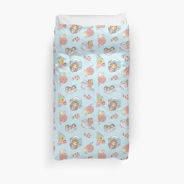Bubu the Guinea pig, South Pole Holiday Duvet Cover