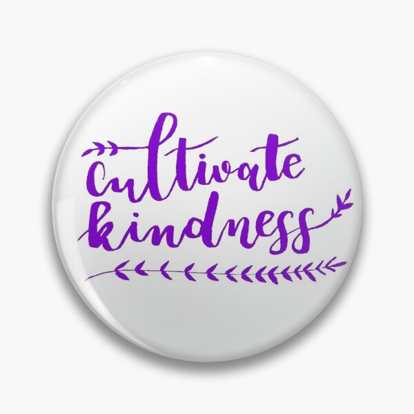 Item preview, Cultivate Kindness Positive Quote Dark Purple designed and sold by faithful-ink.