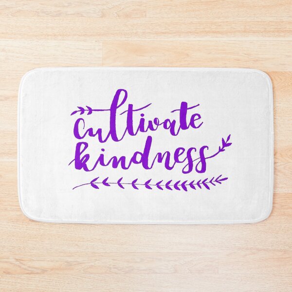 Item preview, Cultivate Kindness Positive Quote Dark Purple designed and sold by faithful-ink.