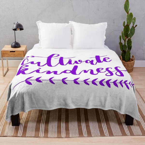 Item preview, Cultivate Kindness Positive Quote Dark Purple designed and sold by faithful-ink.