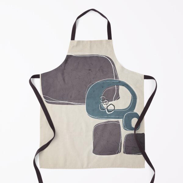 Item preview, Retro Abstract Design in Teal and Aubergine designed and sold by simplydesignart.