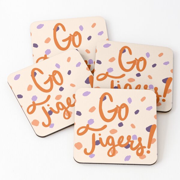 Item preview, Go Tigers Dots - Orange and Purple designed and sold by emilees.