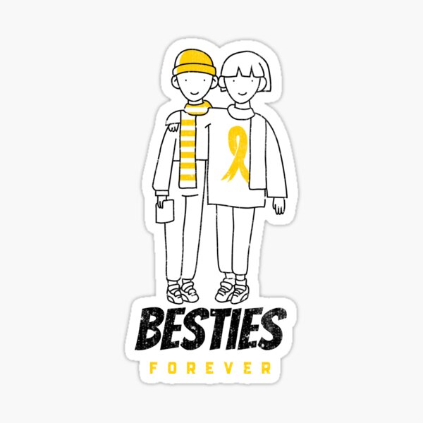"Besties Shirt, Best Friends For Life." Sticker for Sale by