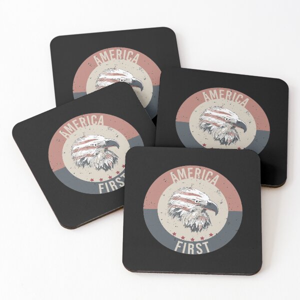 Item preview, America First Trump 2020 Eagle Murica Retro designed and sold by MasterKlaw.