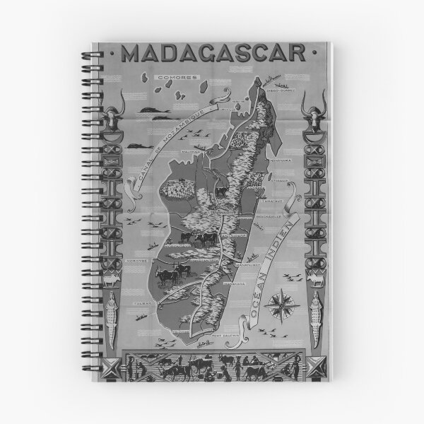 Item preview, Madagascar Noire vintage travel poster designed and sold by stickart-marek.