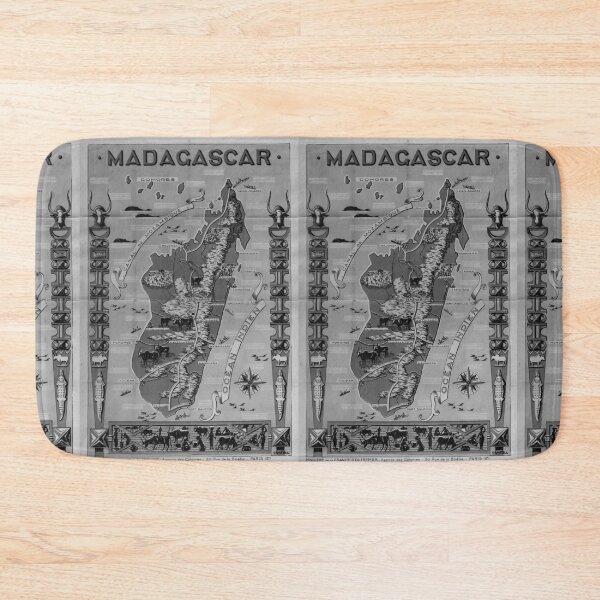 Item preview, Madagascar Noire vintage travel poster designed and sold by stickart-marek.