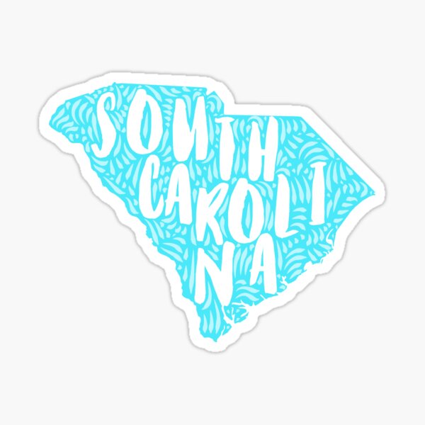 CAROLINA GIRL Sticker Cute Vinyl Decal North South East Coast Car Truck Woman SC