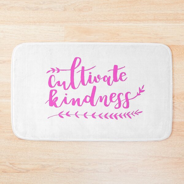 Item preview, Cultivate Kindness Positive Quote Light Pink designed and sold by faithful-ink.
