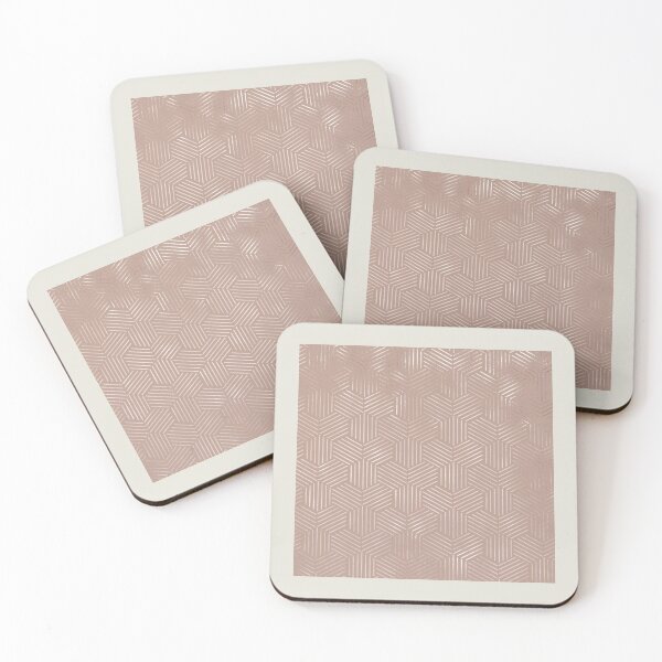 Item preview, Blush Pink Textured Design with Interlocking Hexigons designed and sold by simplydesignart.