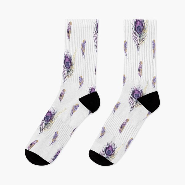 Item preview, Purple and Gold Feathers Pattern designed and sold by SamuraiKate.