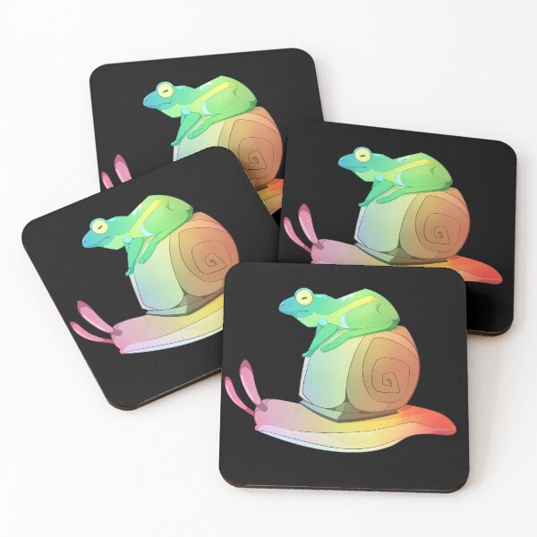 Item preview, Frog and Snail - Rainbow designed and sold by Sumire76.