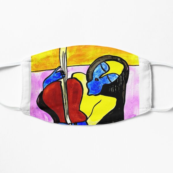 girl with a guitar Mask