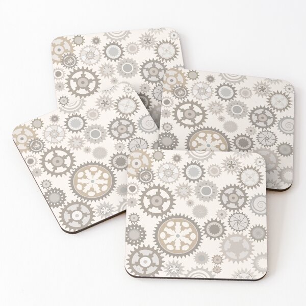 Item preview, Clock cogwheels. Retro Seamless pattern. designed and sold by MysticaLink.