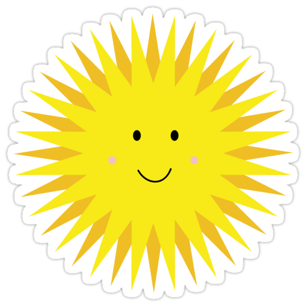 Cute Sun Stickers By Ilovecotton Redbubble