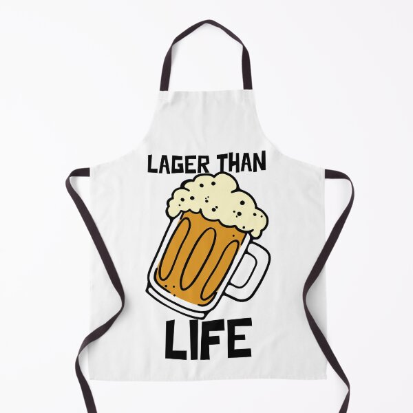 Item preview, Lager than Life. Beer. Funny Pun. Light Background. designed and sold by shirtdan.