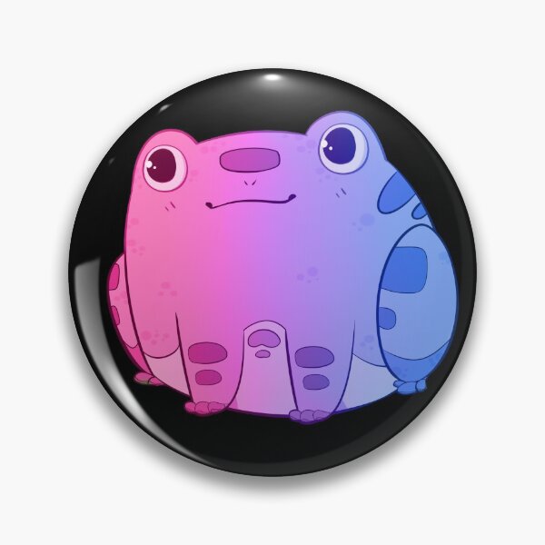 Artikelvorschau, Chibi Frog Sitting - Bi Flagge entworfen und verkauft von Sumire76.