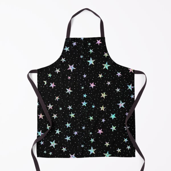 Item preview, Rainbow Holographic Iridescent Star Confetti Glitter Pattern (Black) designed and sold by CTADesigns.