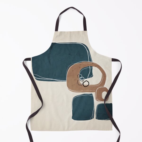 Item preview, Retro Abstract Design in Cinnamon and Aqua designed and sold by simplydesignart.