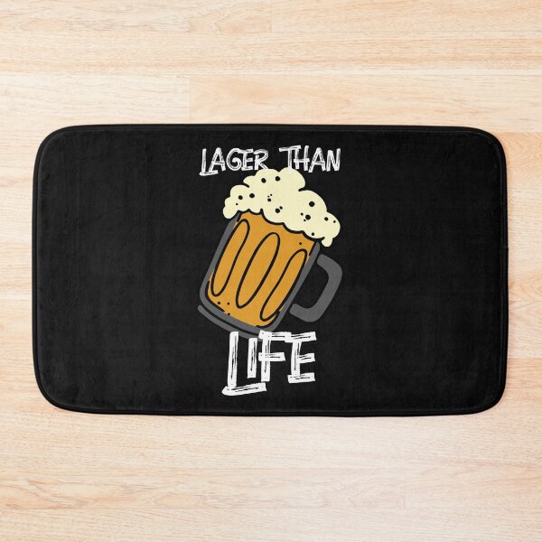 Item preview, Lager than Life. Beer. Funny Pun. Dark Background. designed and sold by shirtdan.