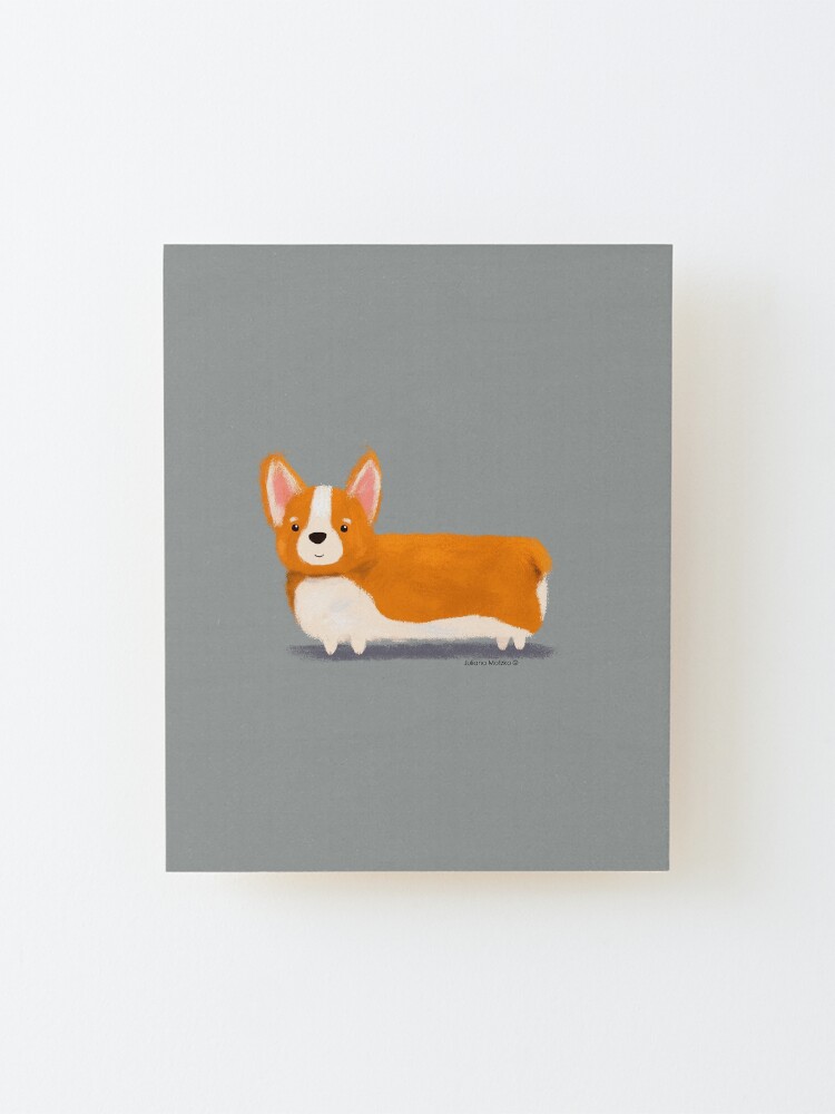 Alternate view of Corgi Mounted Print