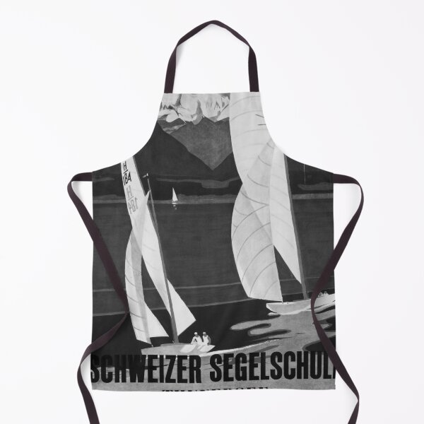 Item preview, Schweizer Segelschule Noire vintage travel poster designed and sold by stickart-marek.