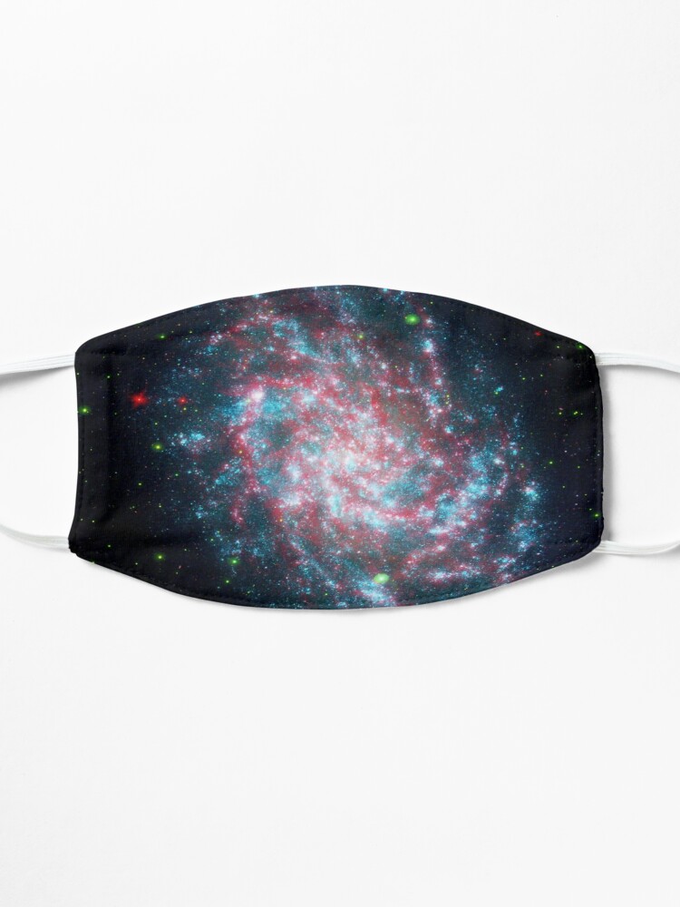 Alternate view of Pink Blue Galaxy Space Swirl Mask