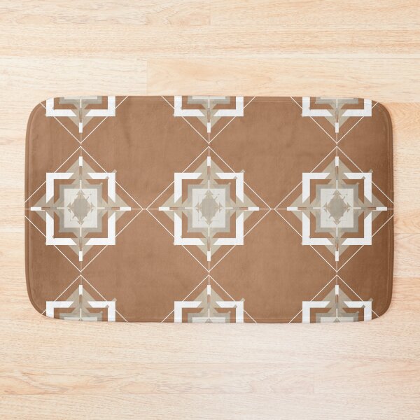 Item preview, Cinnamon and Taupe Mosaic Pattern designed and sold by simplydesignart.