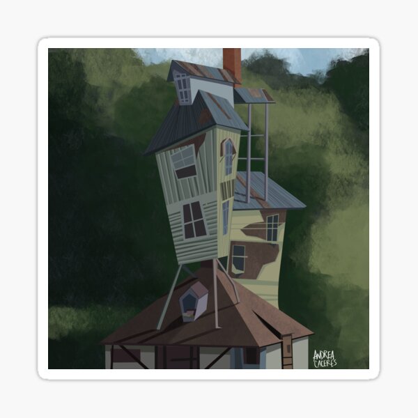 The Burrow Art Print Sticker