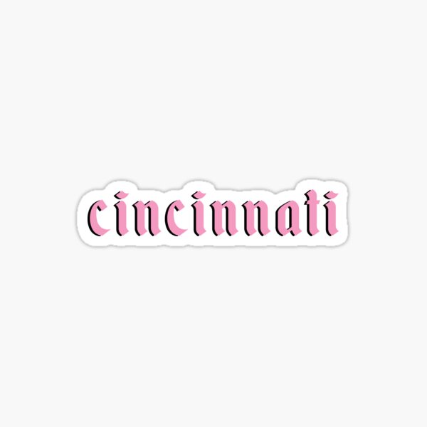 Cincinnati (Pink) Sticker