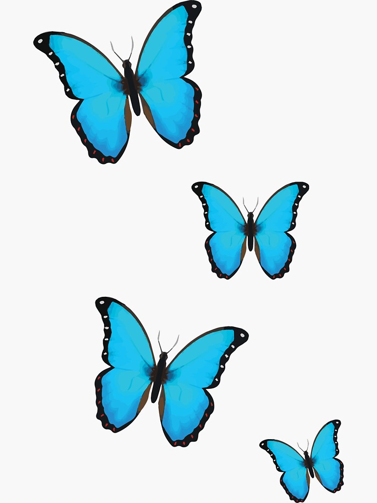 "Butterfly Emoji Sticker Pack" Sticker for Sale by evamayo Redbubble