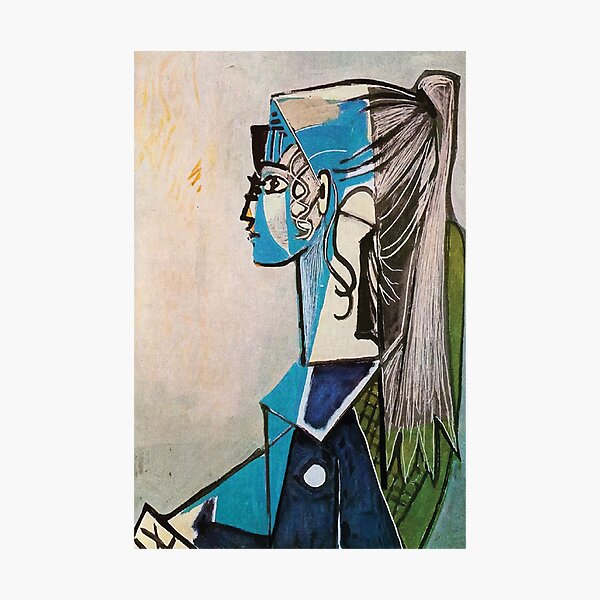 Pablo Picasso | Portrait of Sylvette David in Green Chair Photographic Print