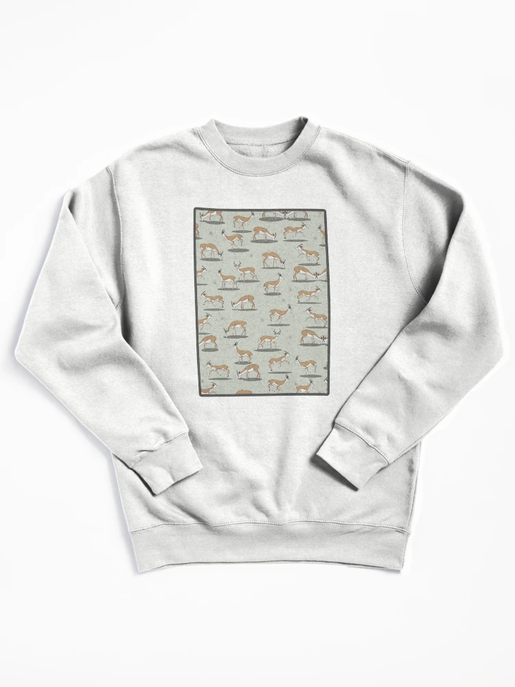 Thumbnail 1 of 6, Pullover Sweatshirt, Springbok Pattern designed and sold by ekpatterns.