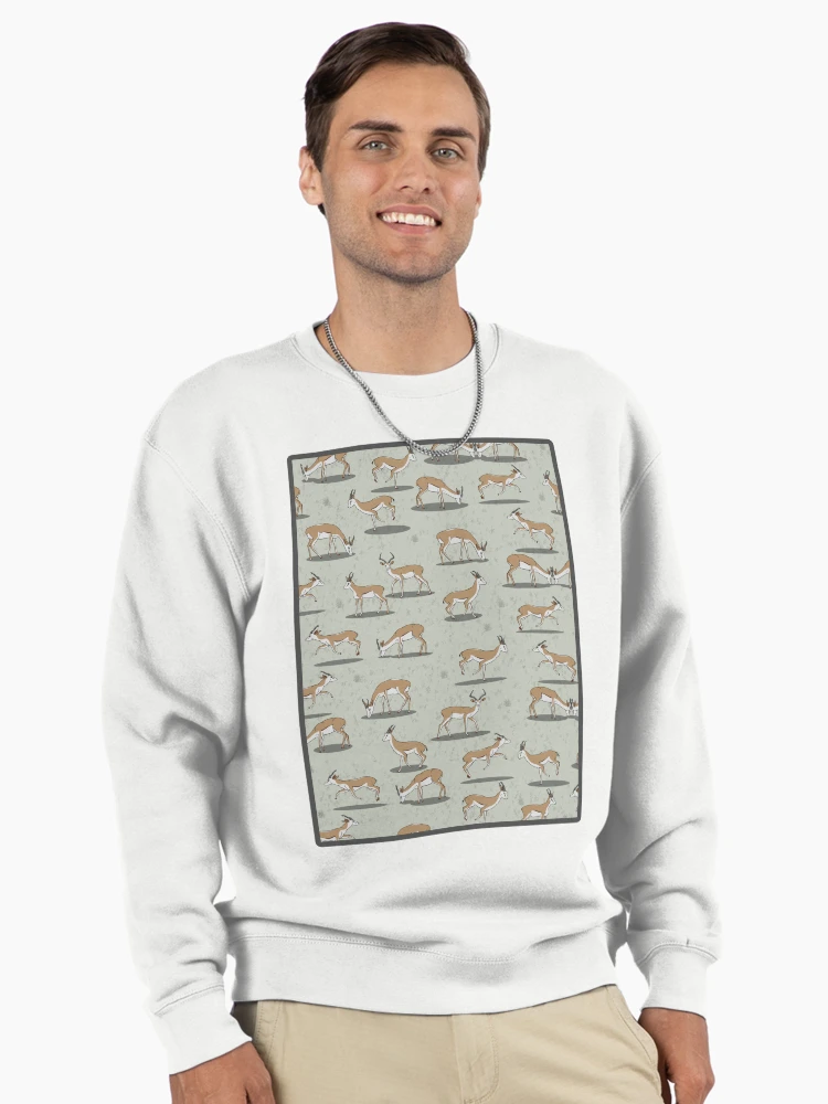 Thumbnail 2 of 6, Pullover Sweatshirt, Springbok Pattern designed and sold by ekpatterns.