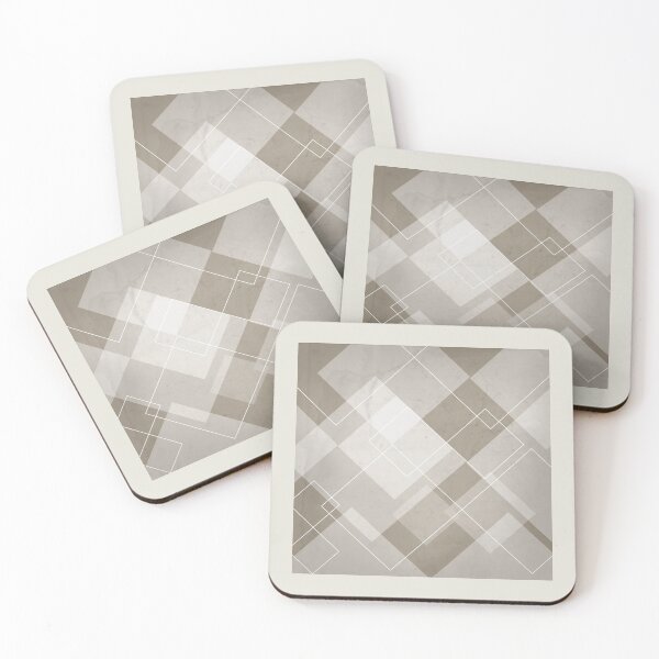 Item preview, Overlapping Diamond Design in Taupe designed and sold by simplydesignart.