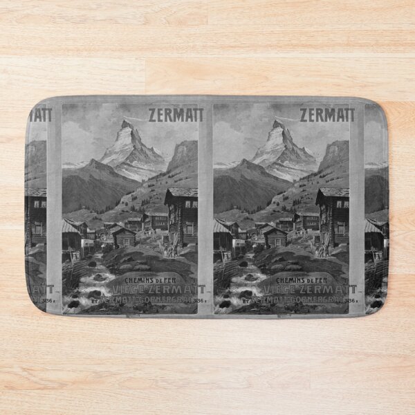Item preview, Zermatt Noire vintage travel poster designed and sold by stickart-marek.
