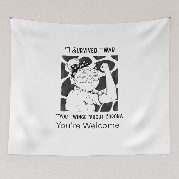 Item preview, I Survived War. You Winge About Corona designed and sold by shirtdan.
