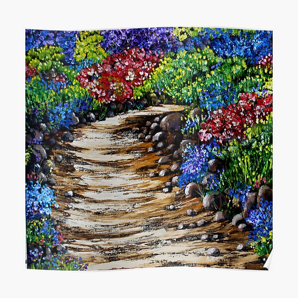 Wildflowers Oil Painting Poster