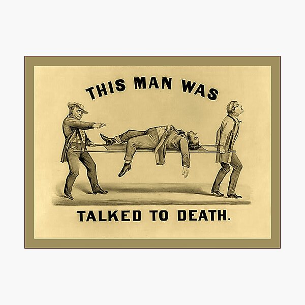 Item preview, This Man Was Talked To Death designed and sold by Tickleart.