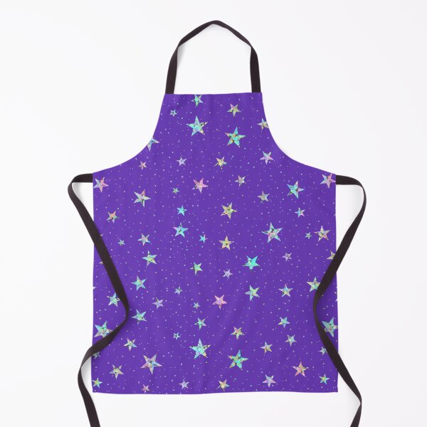 Item preview, Rainbow Holographic Iridescent Star Confetti Glitter Pattern (Purple) designed and sold by CTADesigns.