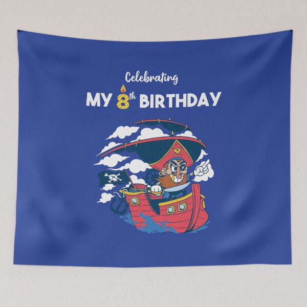 Item preview, Celebrating My 8th Birthday on Pirate Ship designed and sold by Diane Gotti.