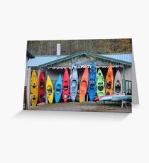 Kayak Morning Greeting Card