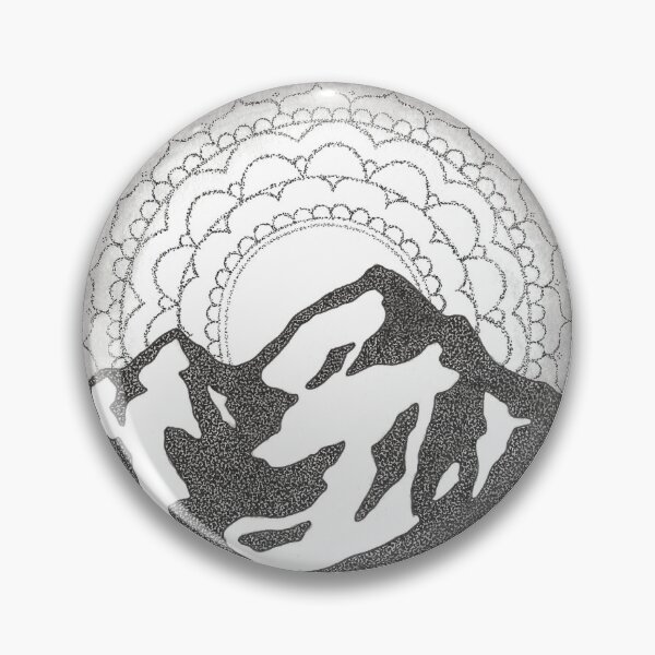 Item preview, Stippled Mountain Mandala designed and sold by mpmountainworks.