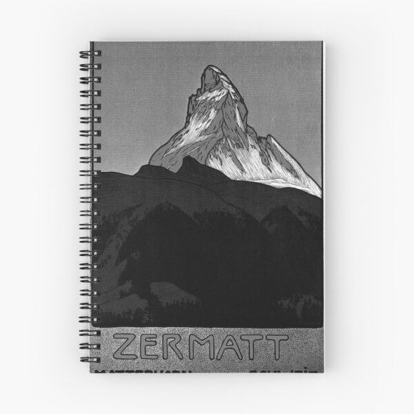 Item preview, Zermatt Noire vintage travel poster designed and sold by stickart-marek.