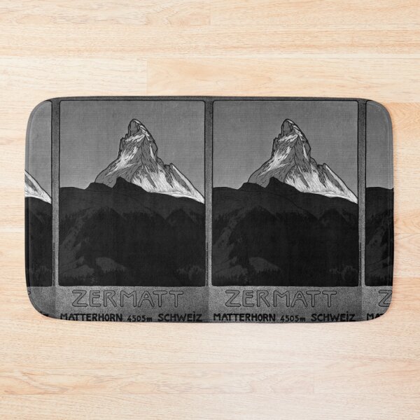 Item preview, Zermatt Noire vintage travel poster designed and sold by stickart-marek.
